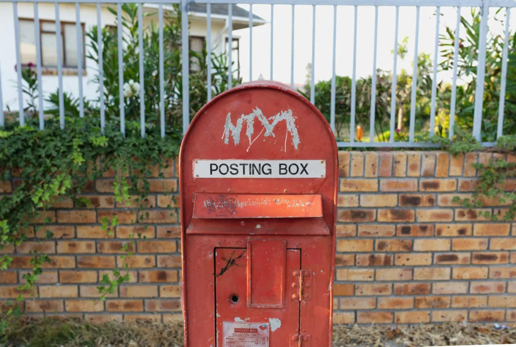 Una cassetta postale in Sudafrica.
