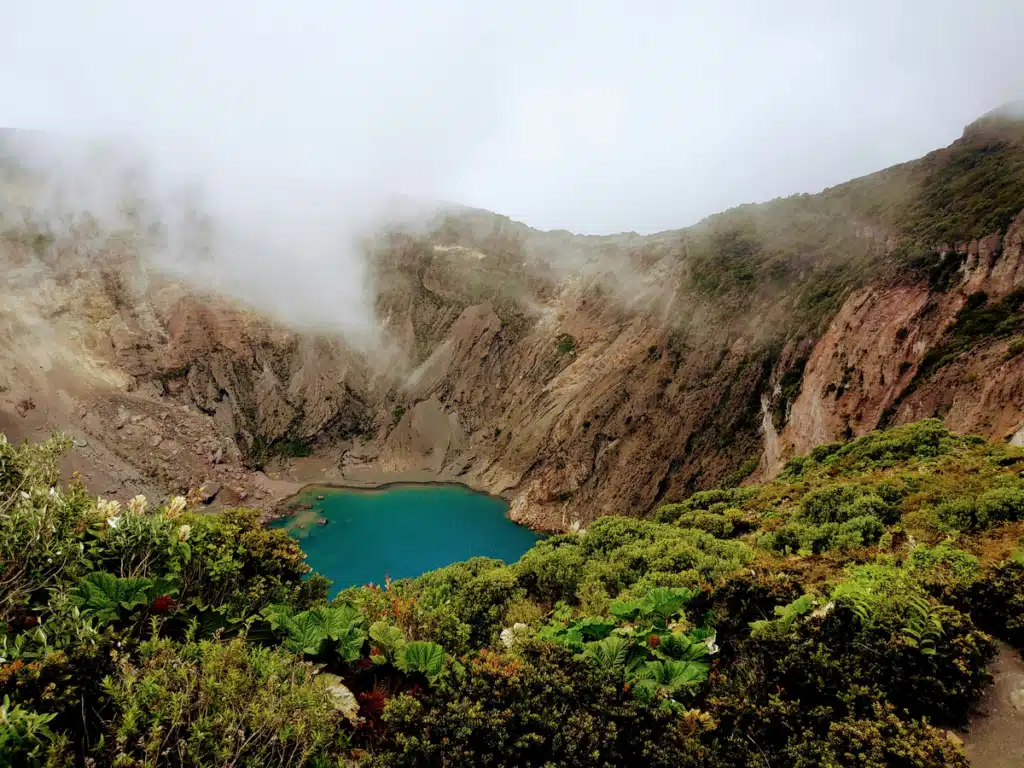 A small lagoon or lake in a valley in Costa Rica, which is too remote for Amazon to deliver.
